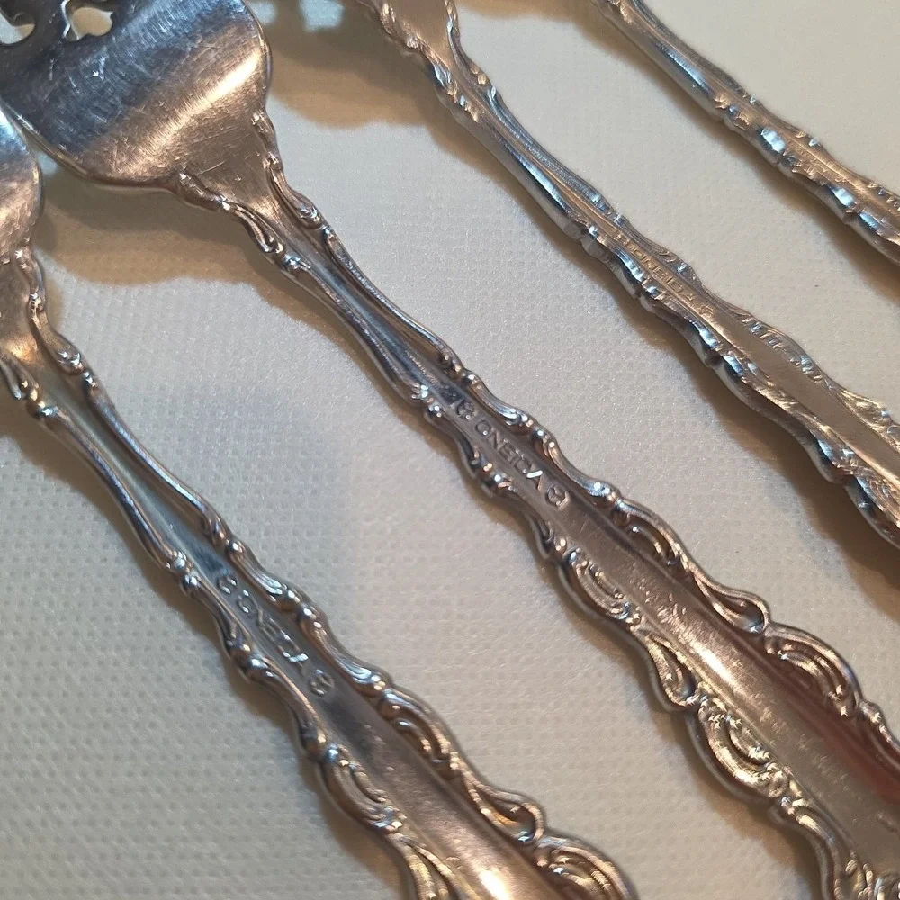 Vintage Oneida Michelangelo Stainless Steel Dinner Fork‎ Set Of 4